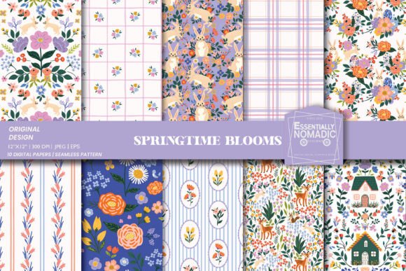 Download Cottagecore Spring Floral Pattern Repeat - Floral pattern Collection