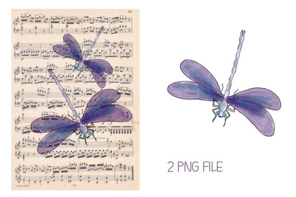 Download Vintage Dragonfly Milkin, Summer Print - Premium Resources