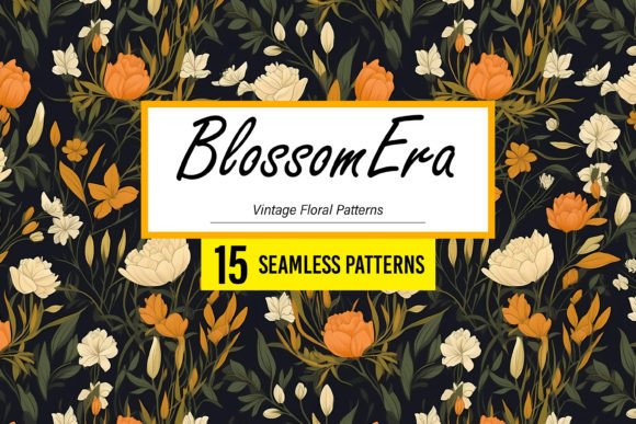 Download BlossomEra - Vintage Floral Patterns - Floral pattern Collection
