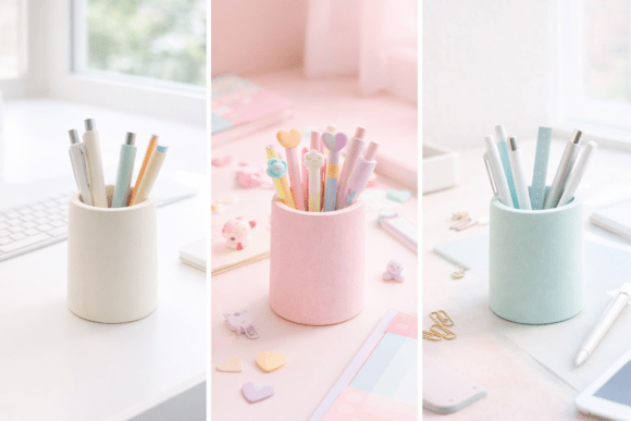Download Cute Kawaii Pastel Mini Pen Cup&nbsp;for&nbsp;3D Printing - Cute Collection