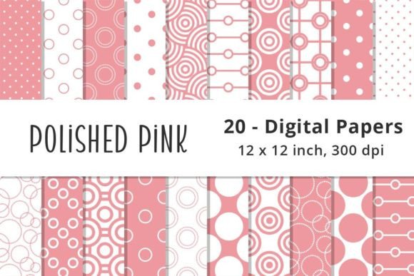 Download Pink Polka Dot Digital Backgrounds - Digital backgrounds Collection