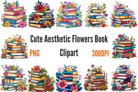 Download Cute Aesthetic Flowers Book Clipart - Cute Collection