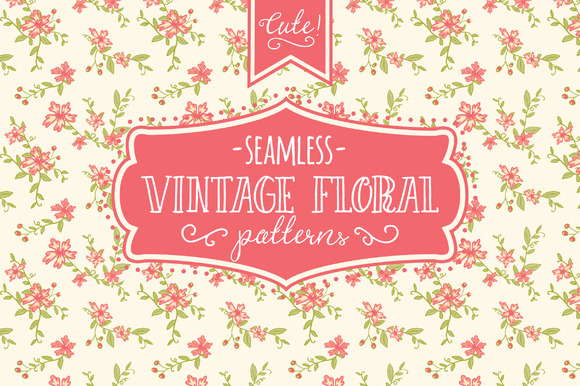 Download Seamless Vintage Floral Patterns - Floral pattern Collection